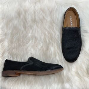 Trask Ali Black Calf Hair Loafers  | EUR 36 US 6